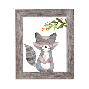 Woodland Collection - Raccoon - Be Curious - Instant Download